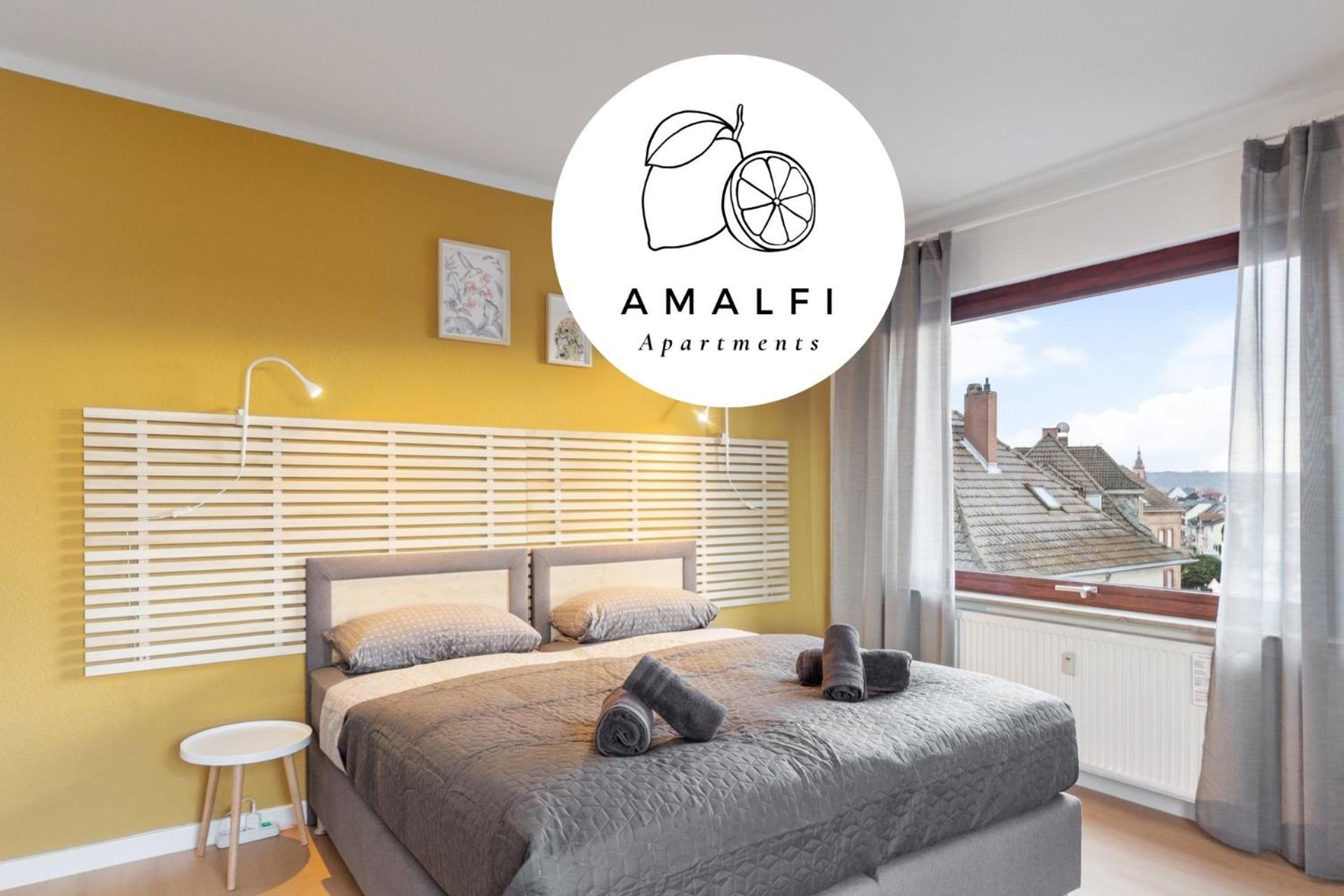 Amalfi Apartment A03 - 3 Zi.+ Bequeme Boxspringbetten + Smart Tv Eltville am Rhein Kültér fotó