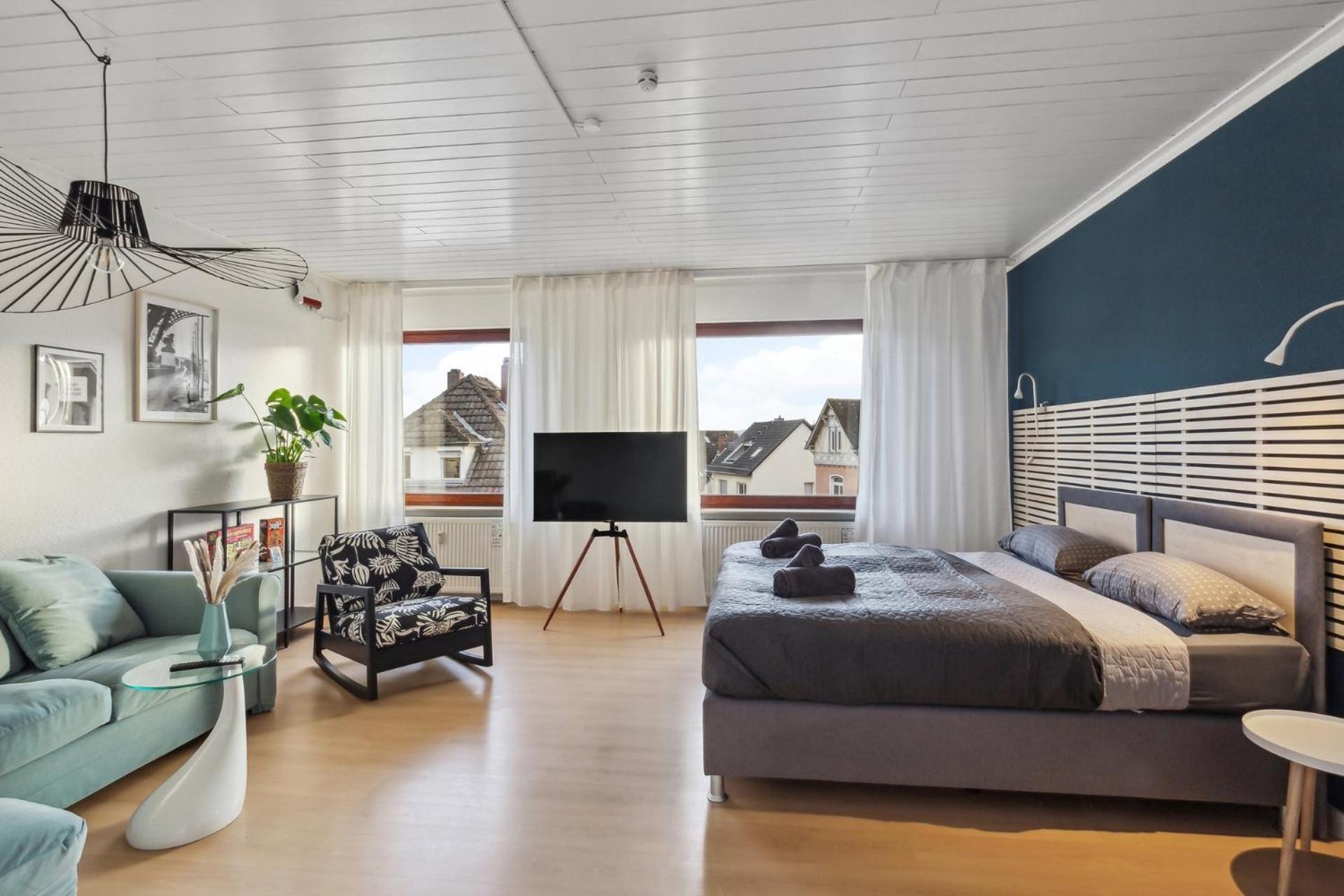 Amalfi Apartment A03 - 3 Zi.+ Bequeme Boxspringbetten + Smart Tv Eltville am Rhein Kültér fotó